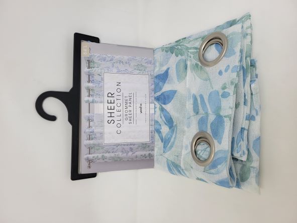 SANDRA PRTD GROMMET SHEER 55X84