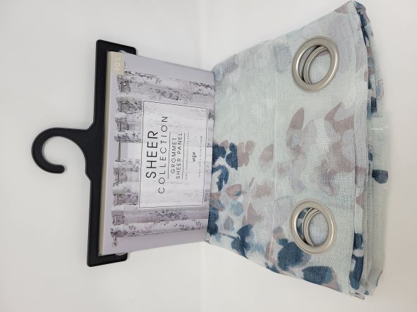 SANDRA PRTD GROMMET SHEER 55X84
