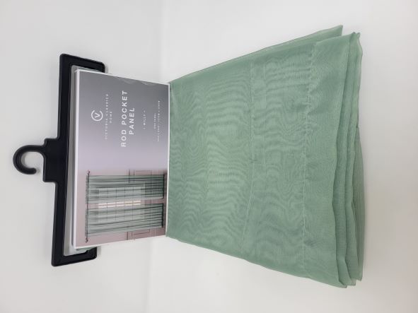 MILLY SHEER ROD PANEL SAGE 55X90