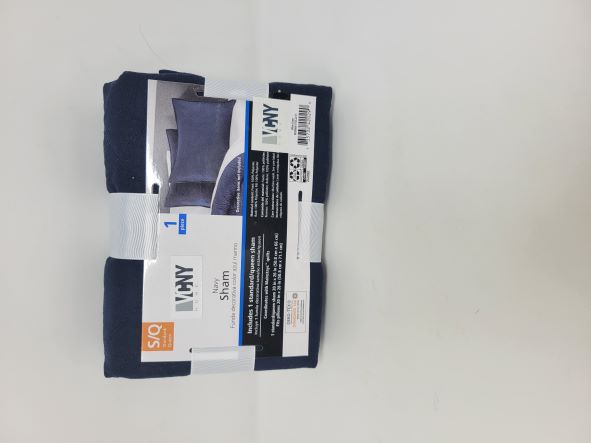 MS CHAMILLE NAVY STD SHAM