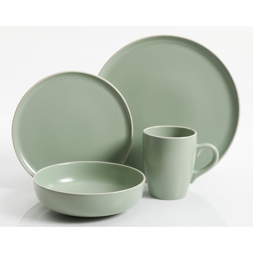 DINNERWARE MATTE MINT 16PC SET