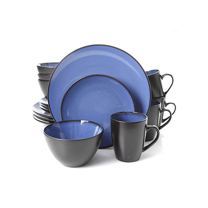 DINNERWARE ROUND BLUE 16PC SET