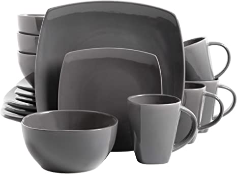 STONEWARE GRAY GLOSSY 16PC SET