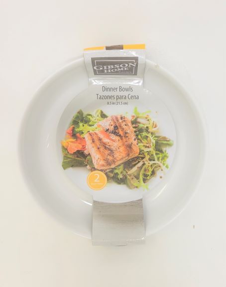 8.5'' CERAMIC DINER BWL WHT 2PC