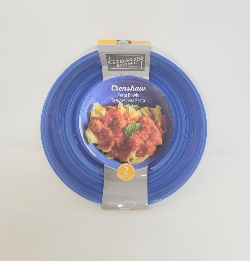 8.75'' PASTA BOWL BLUE 2 PC SET