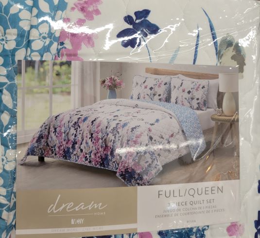 MISHA PRTD QUILT QUEEN 3PC SET