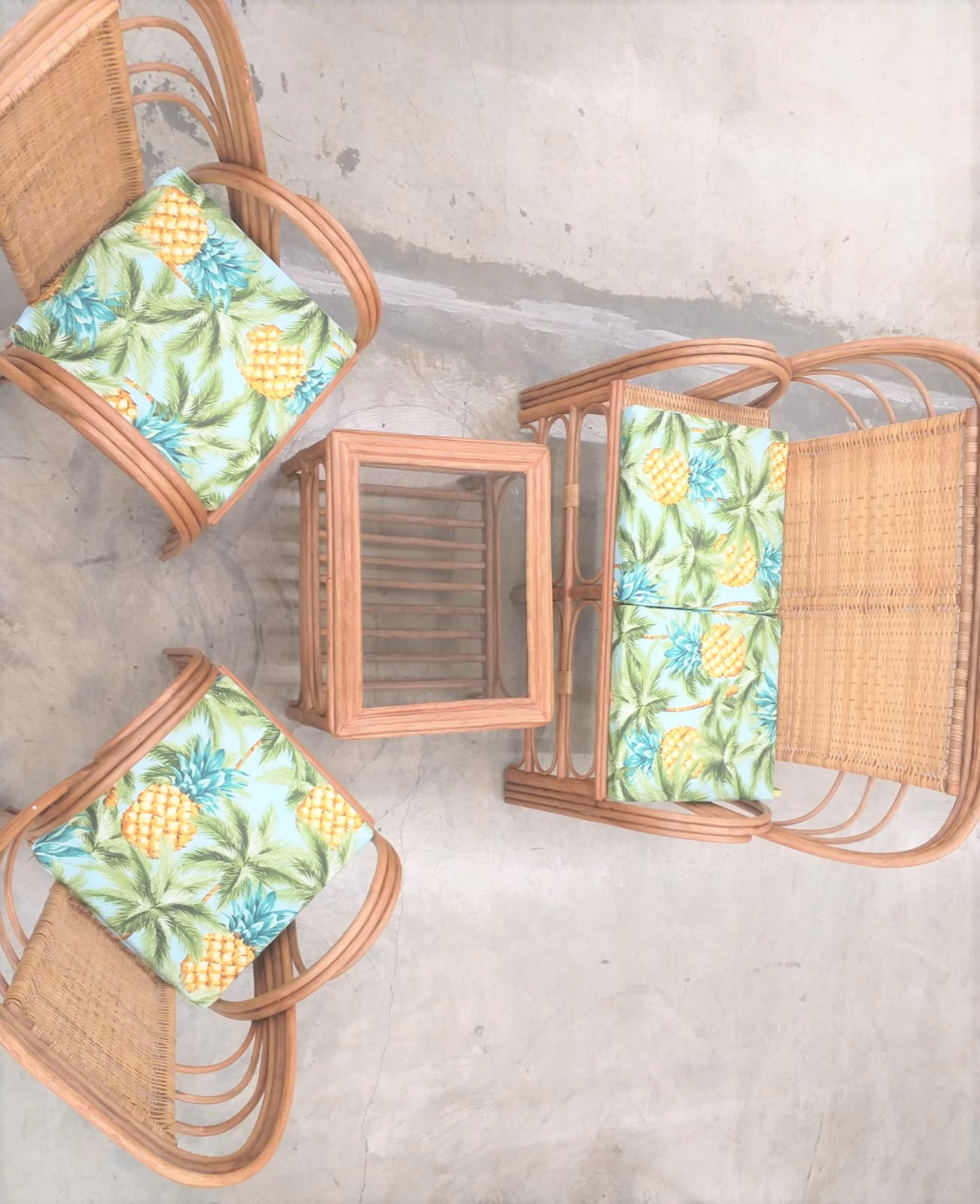 4PC WICKER PATIO SET
