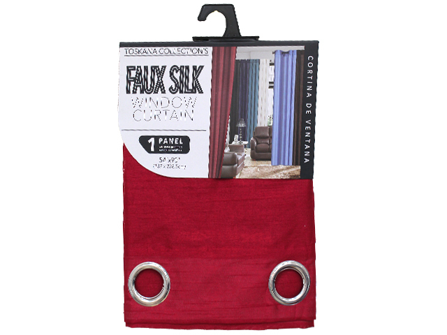 1PC BURG#1 WINDW CURTAIN