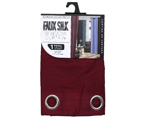 1PC BURG#2 WINDW CURTAIN