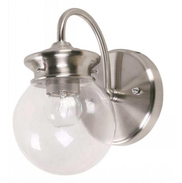 1L WALL LMP SATN NKEL E27 40W