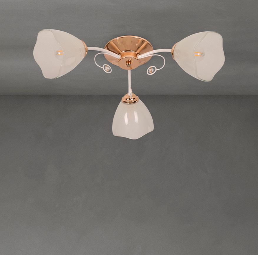 3L CEILING LMP FRNCH GLD E27 60W