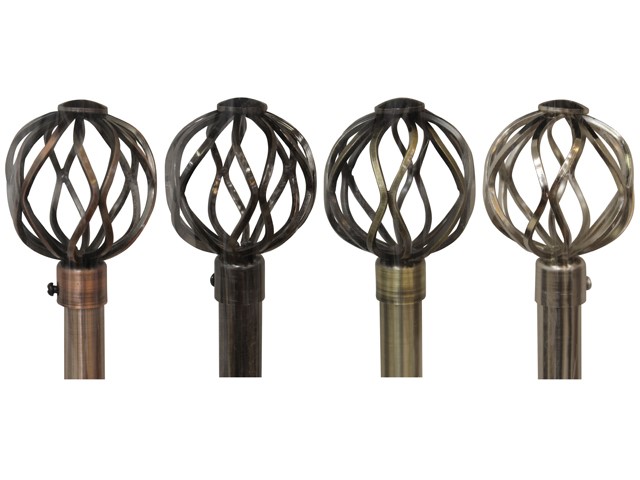 SILVER METAL CURTAIN ROD MB2001