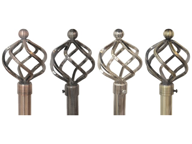 METAL CURTAIN ROD SILVER 28/48