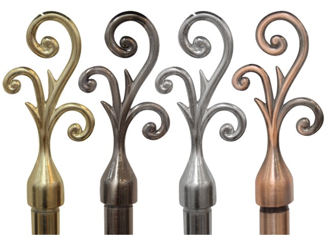 METAL CURTAIN ROD SILVER