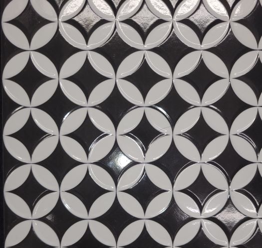 12X24 MANDALA NERO BR TILE