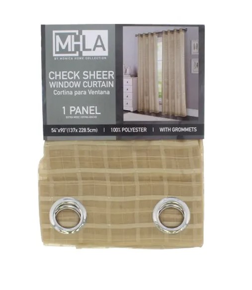 SHEER CURTN  PANEL TAUPE