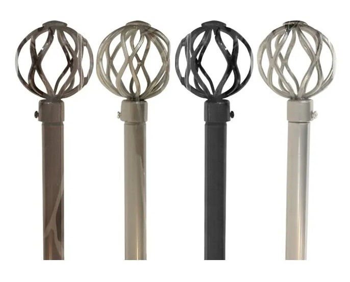 48-84 BRASS METAL CURTAIN ROD