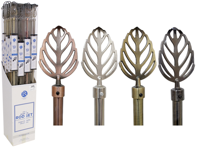 48-84 BRASS METAL CURTAIN ROD