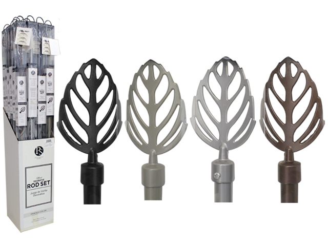 SILVER METAL CURTN ROD