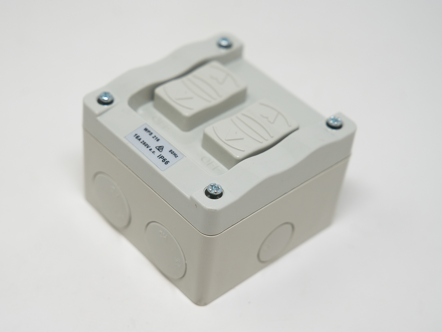 WATERPROOF 2GANG SWITCH 16A 250V