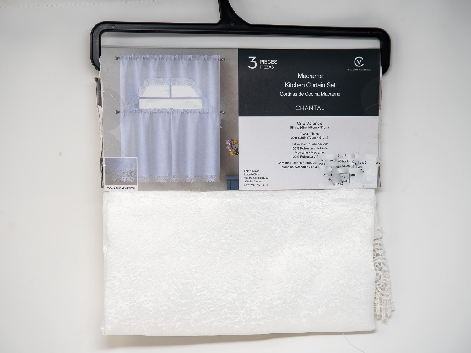 CHANTAL KITCHEN CURTAIN 3PC SET