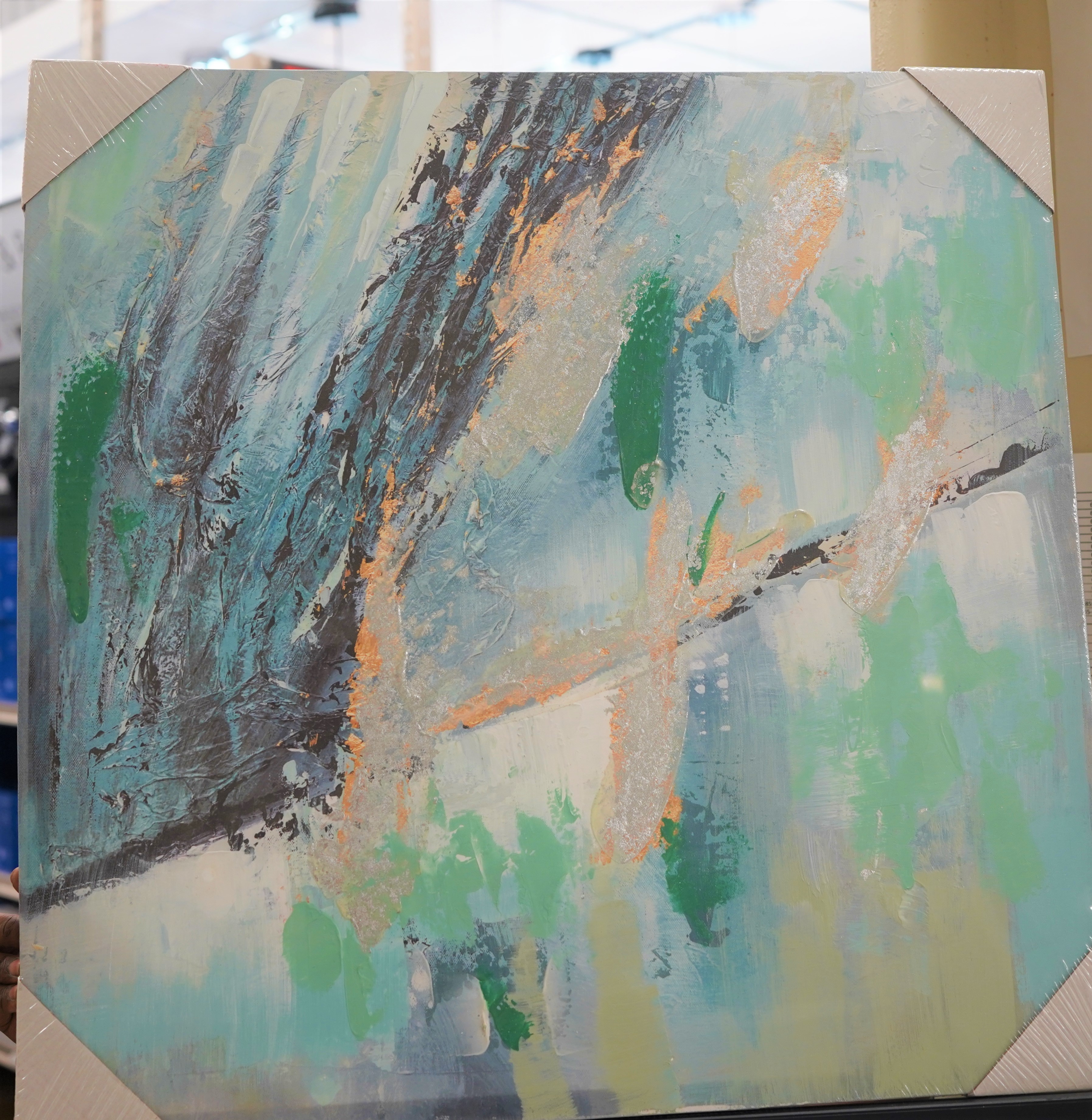 A-2 HAND PAINT PIC 60X60X3CM