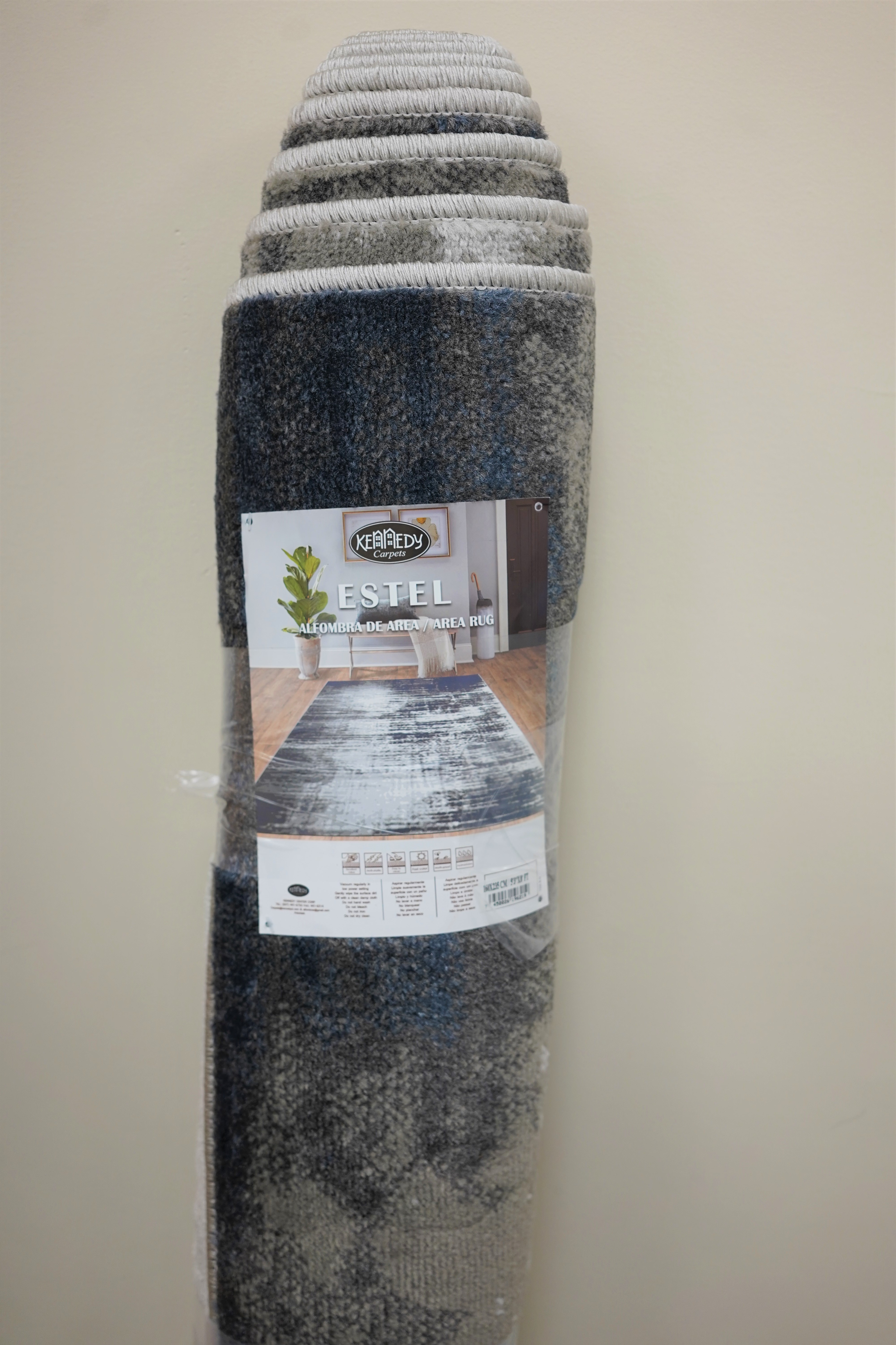 LUNA AREA RUG TEAL 5'X7'