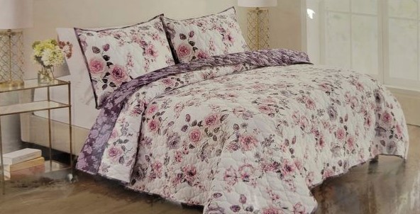 LIVELY PRTD QUILTKING 3PCS SET