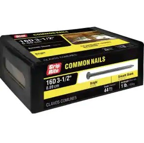 1LB HDG COMMON NAILS 3 1/2"