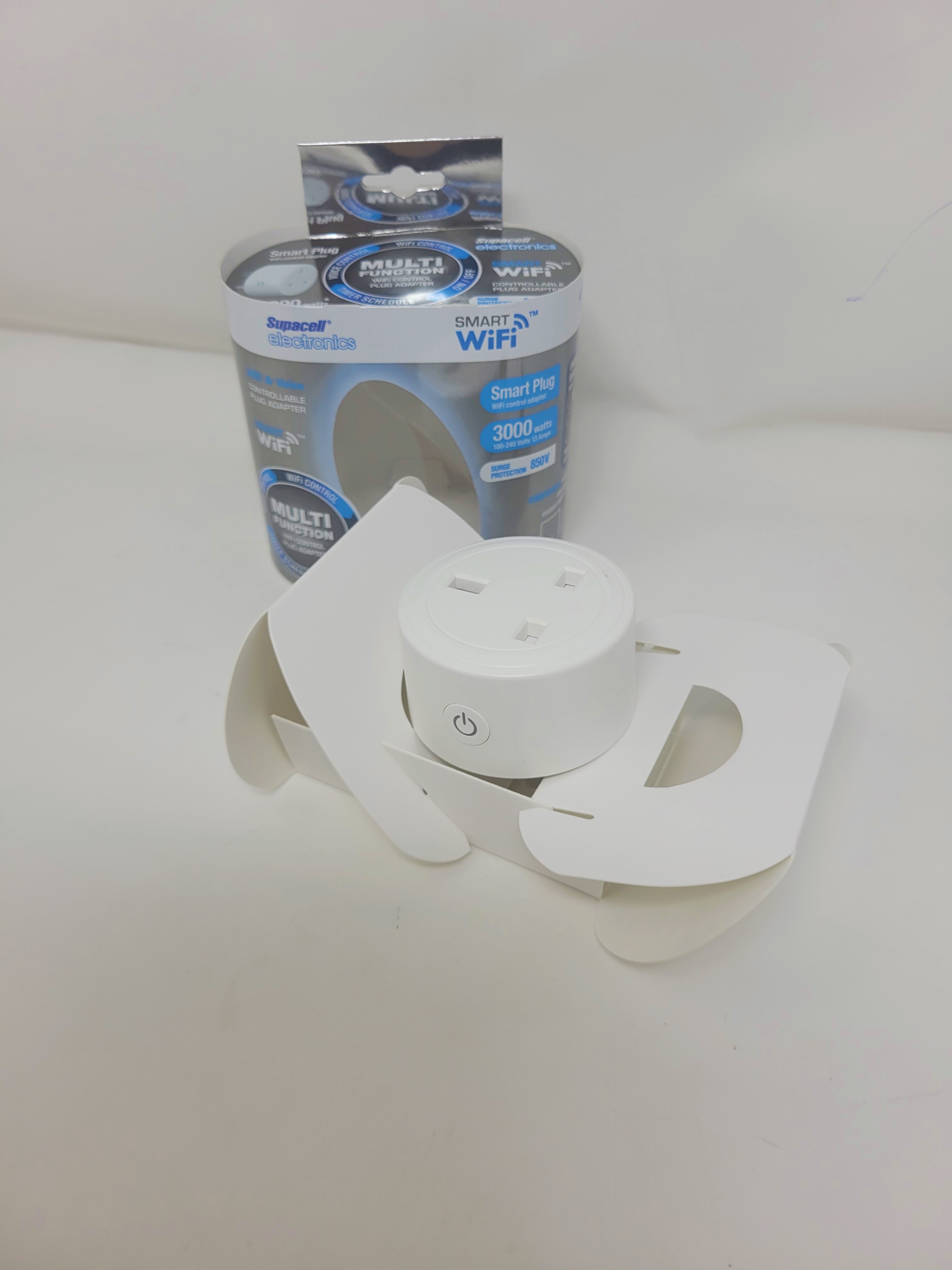 WIFI PLUG RND 13A 3KW WHITE