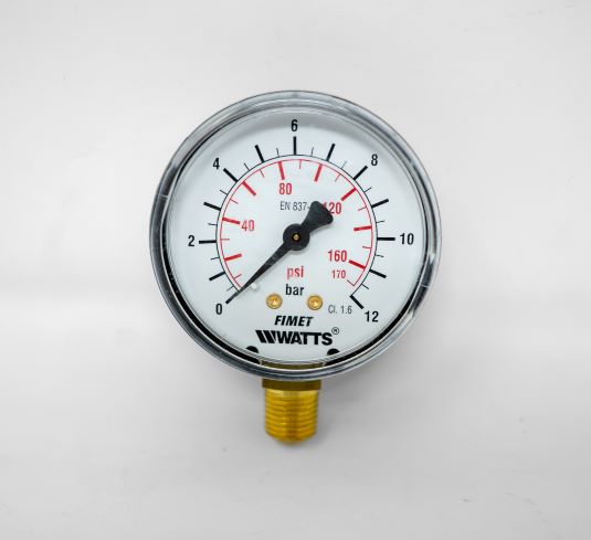 PRESSURE GAUGE 12 BAR, 1/4" CP