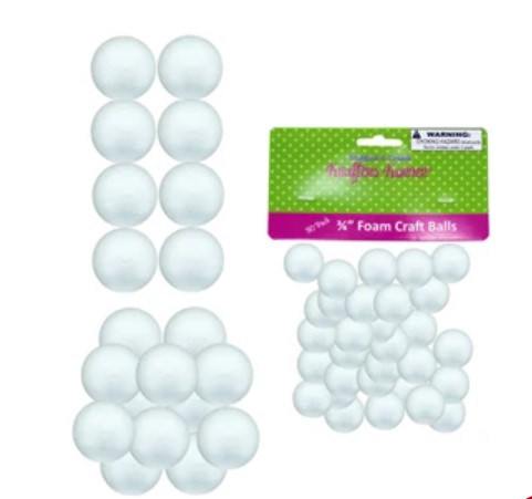 SMALL FOAM CRAFT BALLS