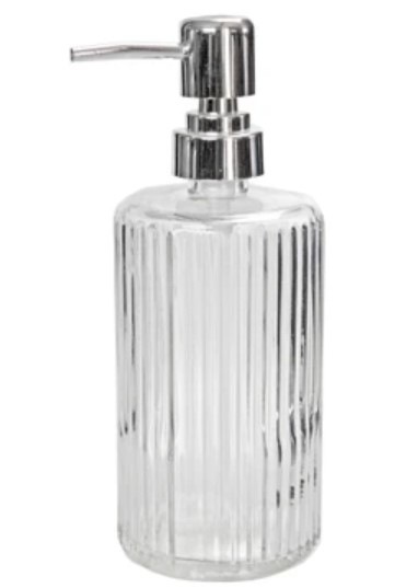 400ML STRIPED ''GLASS'' BTLE