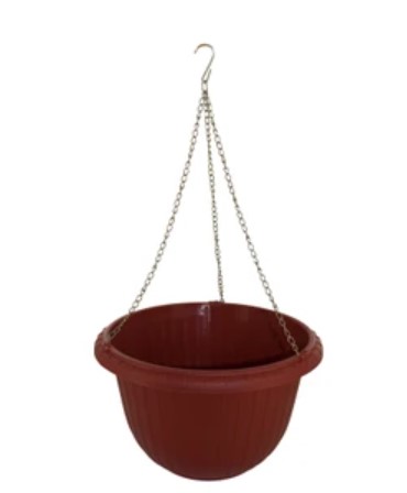 FLWR POT W/METAL CHAIN