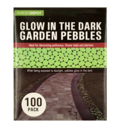 GLOW IN THE DARK GARDEN PEBBLES