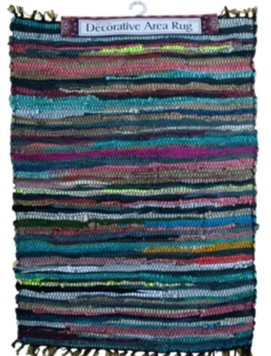MULTICOLOR LEATHER CHINDI RUG