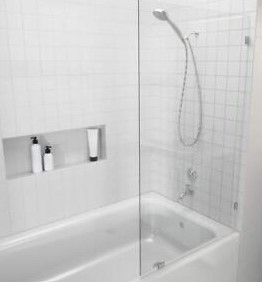 28X40 HALF WALL FXD PANEL CHRM