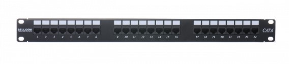 CAT6 180D PATCH PANEL 24 PORT