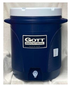 10GAL WATER COOLER JUG NVY/WHT