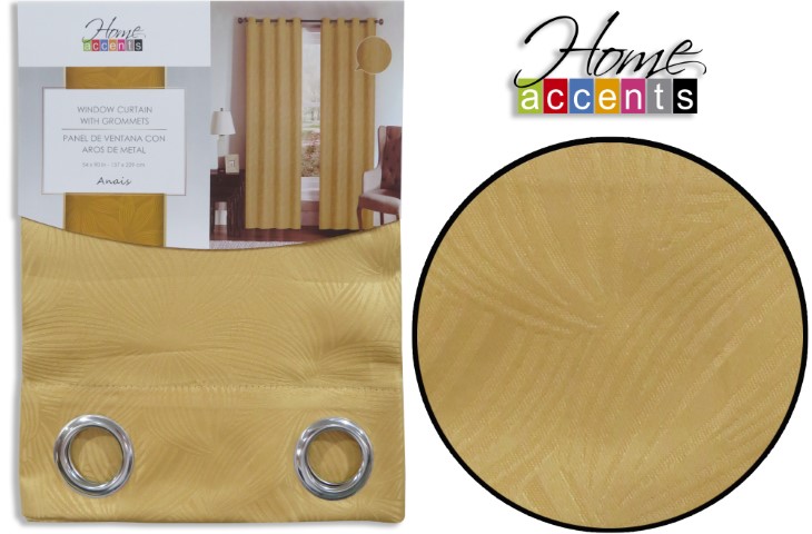 54X90 GOLD CORTINA ANAIS DORADO