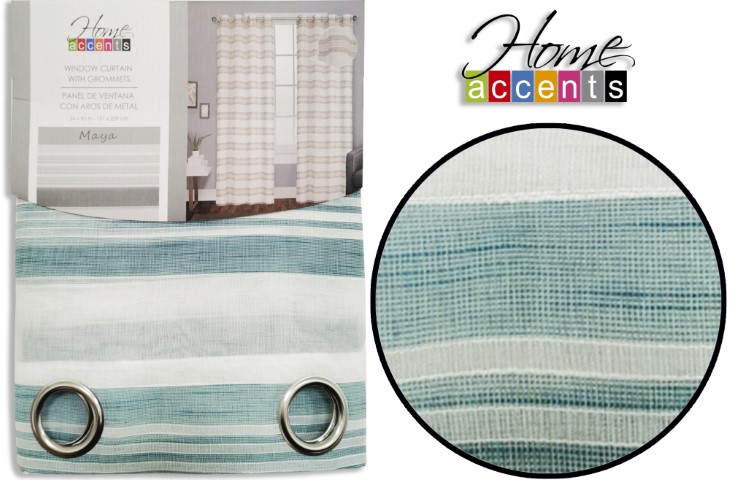 54X90 BLUE MAYA WINDW CURTAIN