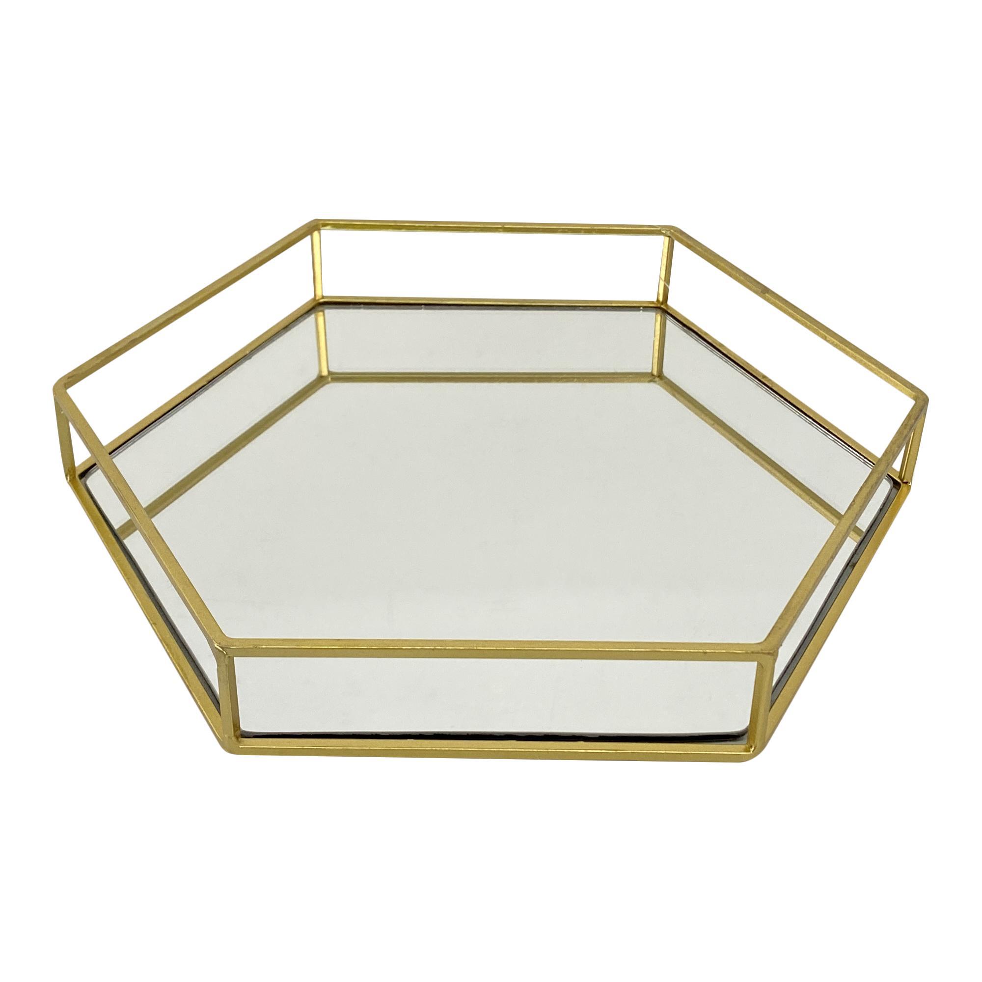 GOLD MIRROR TRAY