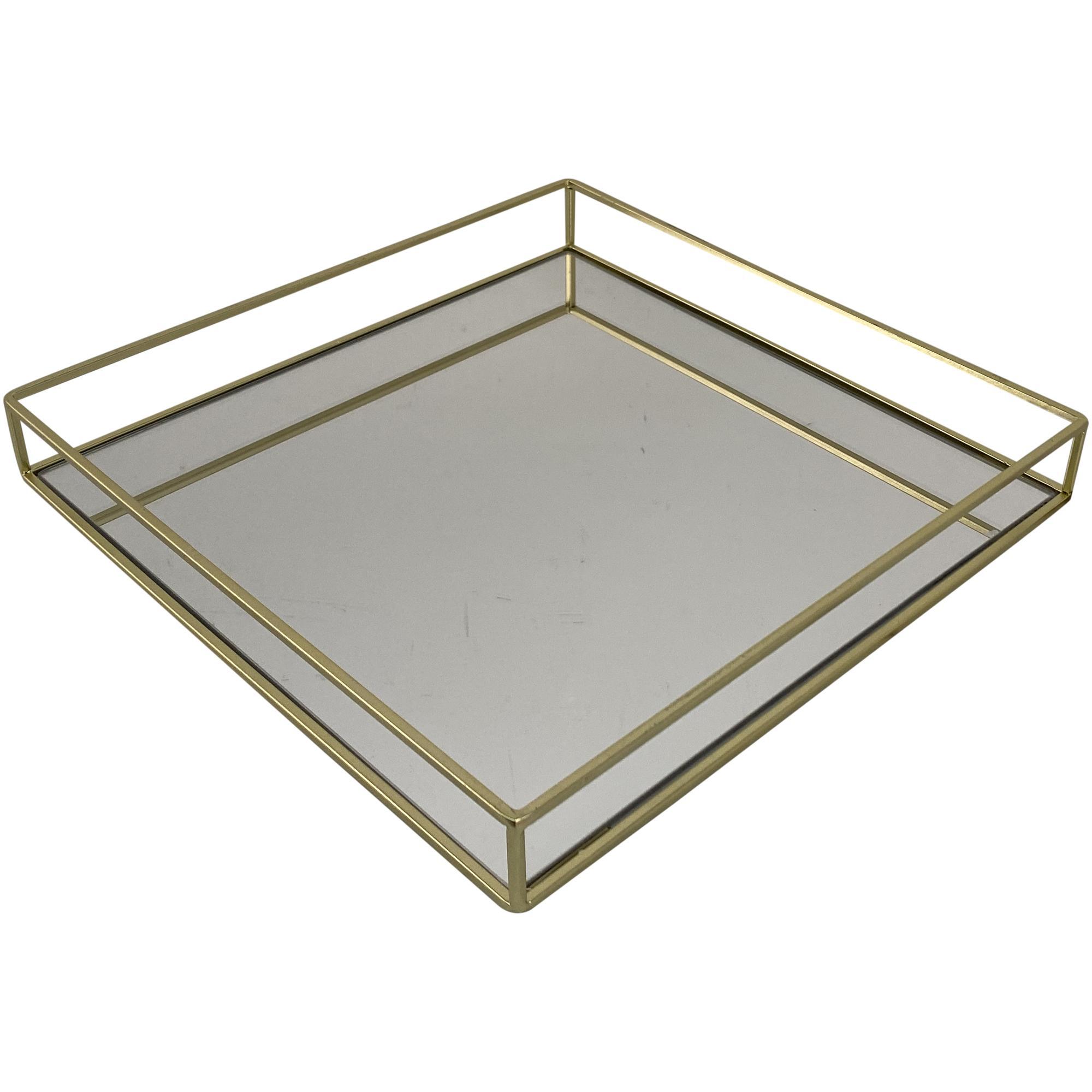 GOLD GLASS WALL MIRROR