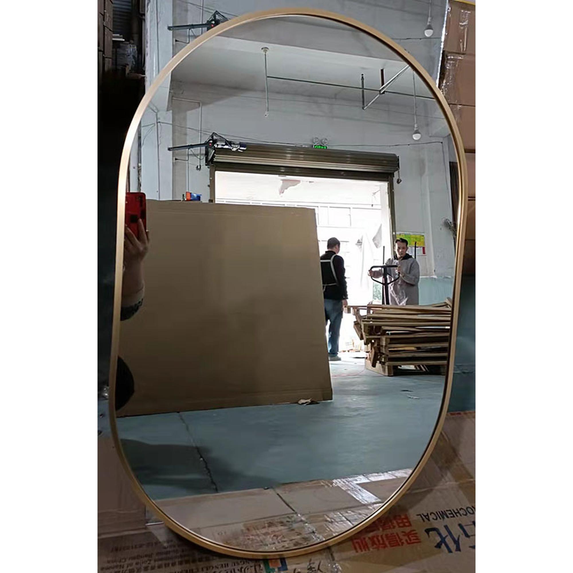 GOLD OVAL MIRROR