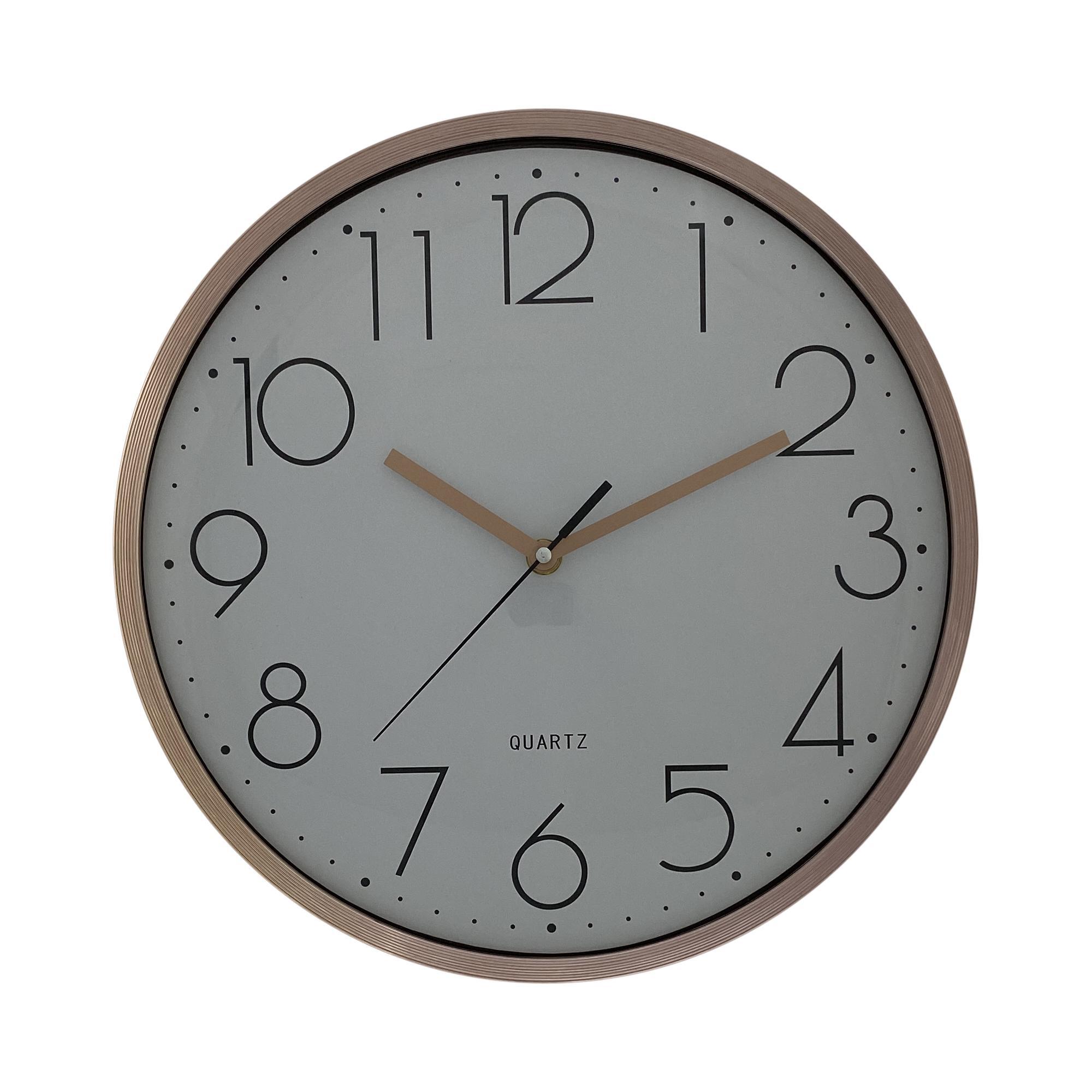 13" ROSE GOLD WALL CLOCK
