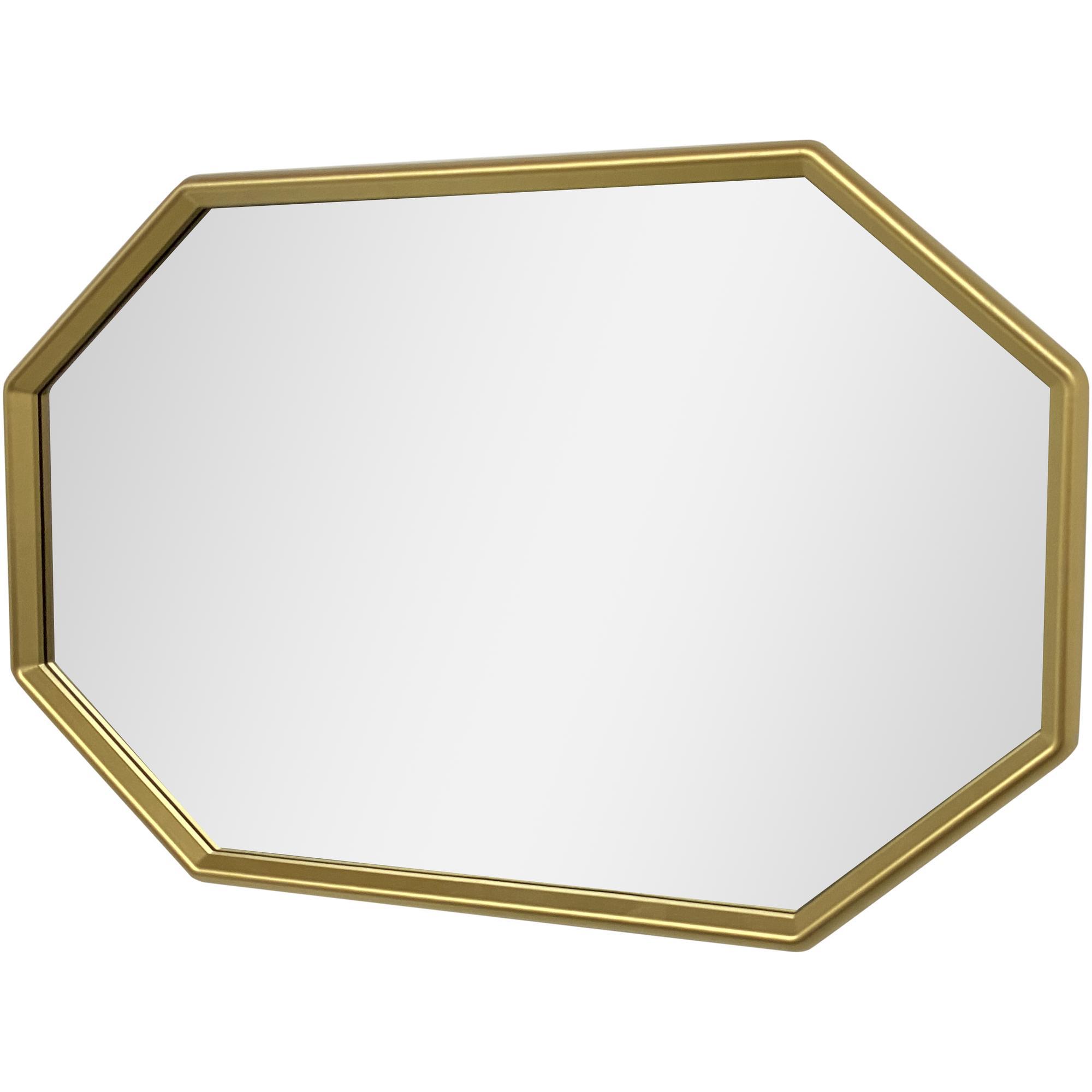GOLD OCTAGON DECOR MIRROR