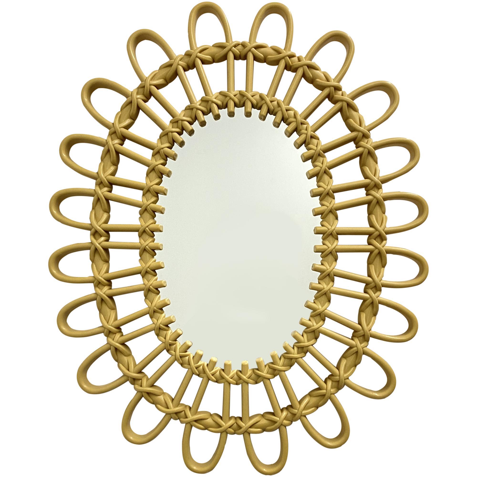 20" TAN  DECOR MIRROR