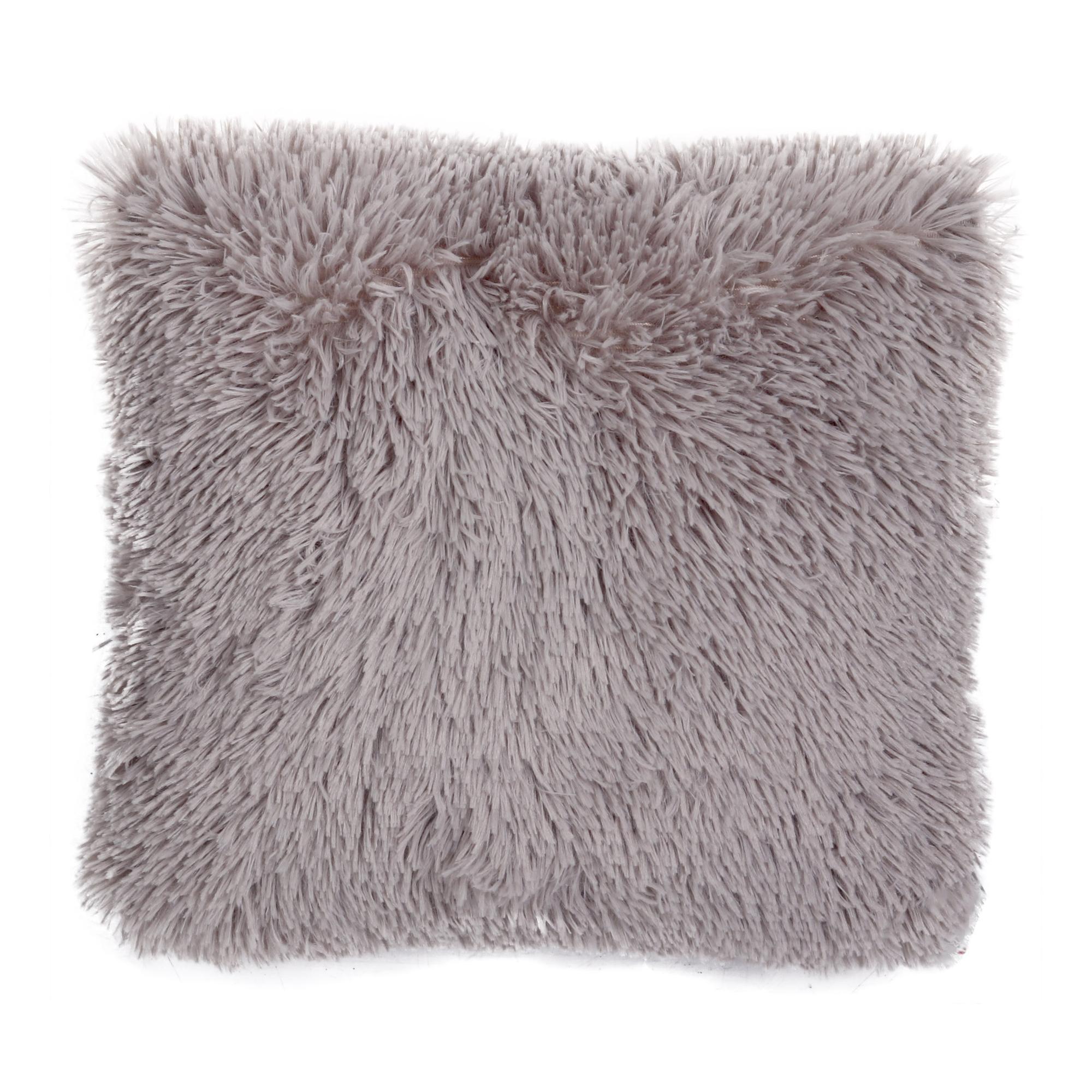 18X18SILVER SOLID CUSHION