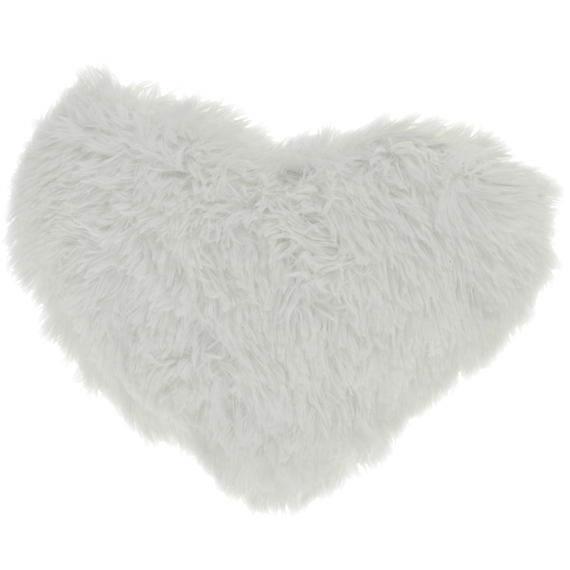 WHITE HEART SOLID CUSHION