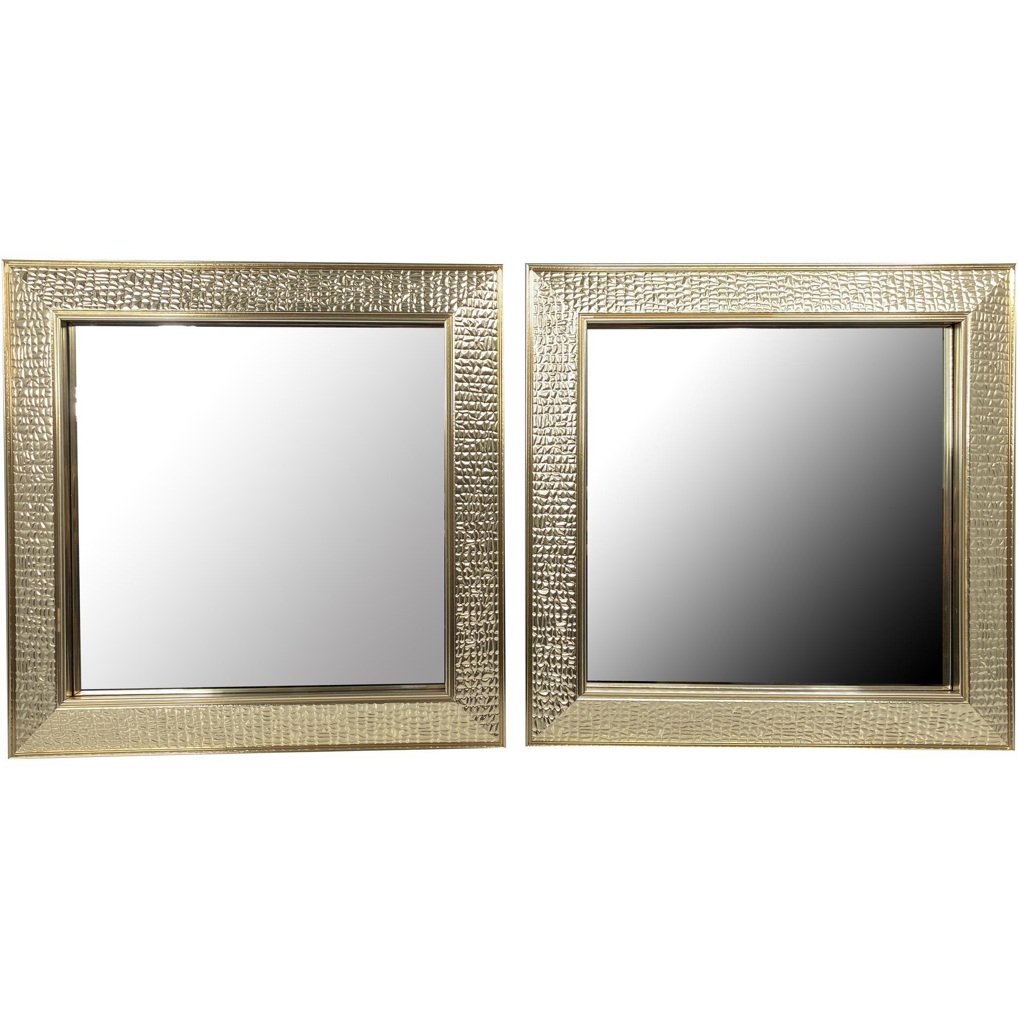 2PC GOLD SQURE MIRROR